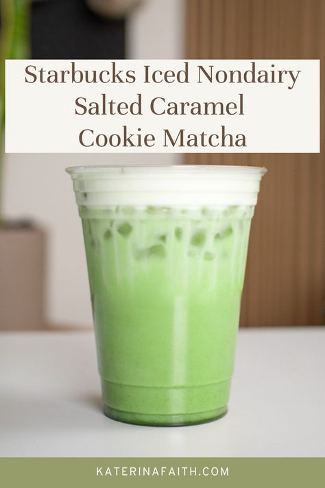 This refreshing drink combines earthy matcha, creamy oat milk, and a sweet salted caramel cold foam, topped with crushed cinnamon cookies. Cold Matcha Drinks, Cold Matcha Latte, Matcha Sweet Cream Cold Foam, Sweet Matcha Drink Recipes, Caramel Matcha, Caramel Cold Foam, Cold Brew Matcha, Salted Caramel Cold Foam, Caramel Latte Recipe