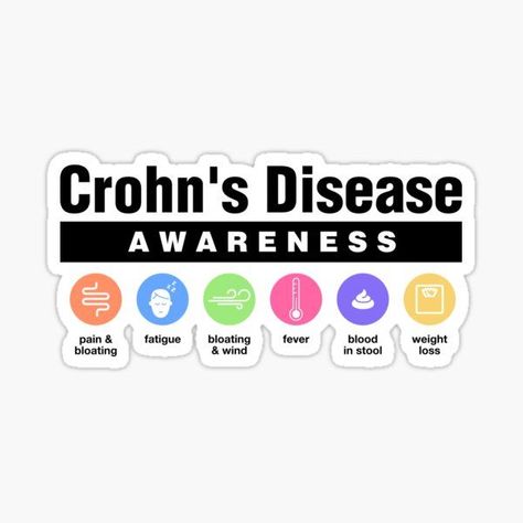 Crohn's Disease, Disability Awareness Sticker. Crohn's Sticker, Chrohn's Disease Sticker. Chronic Pain, Chronic Illness. Ulcerative Colitis and IBD. Purple Ribbon, Crohn's Disease Ribbon. Crohn's Disease Symptoms Crohns Awareness, Disease Symptoms, Purple Ribbon, Chronic Illness, Chronic Pain, Disease, Ribbon, Purple