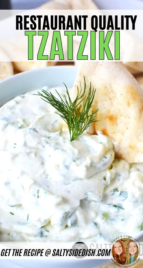 Tzatziki Sauce Recipe Greek Yogurt, Gyros Chicken, Greek Tzatziki Recipe, Poros Greece, Greek Tzatziki, Tzatziki Sauce Recipe, Greek Recipes Authentic, Gyro Recipe, Homemade Tzatziki Sauce