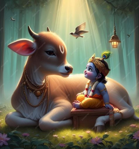 Little Krishna With Cow, Shivji Images For Dp, Raksha Bandhan Photography, Shivji Images, Cartoons Krishna, Ganesha Artwork, राधा कृष्ण, Krishna Flute, Cow Pictures