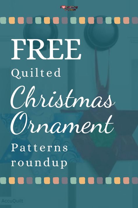 Sew Merry and Bright: Free Quilted Christmas Ornament Patterns Christmas Ornaments Quilted, Hand Sewn Ornaments Diy, Quilted Christmas Ornaments Patterns, Diy Quilted Christmas Ornaments, Holiday Fabric Crafts, Quilted Fabric Ornaments, Christmas Sewing Patterns, Handmade Quilts For Sale, Christmas Fabric Crafts