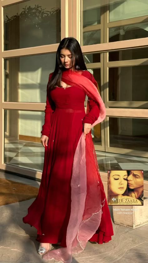 Red Anarkali, Pretty Much, Facebook Group, Anarkali, Red Dress, Confidence, Red, Dresses