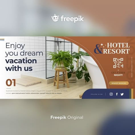 Hotel Banner Design, Hotel Marketing Design, Flat Furniture, Travel Room, Black Friday Banner, Banner Design Layout, Hotel Marketing, Black Banner, Banner Web