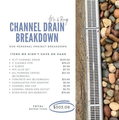 Driveway Diy, Yard Drain, Channel Drain, Diy Driveway, Flexible Pipe, French Drain, Mix Concrete, Viewing Party, The Weather Channel