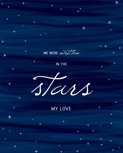 We Are Written In The Stars, We Were Written In The Stars, Written In The Stars Quotes, Stars Quotes, Moon Quotes, Star Quotes, Wedding Products, Written In The Stars, Numerology Chart