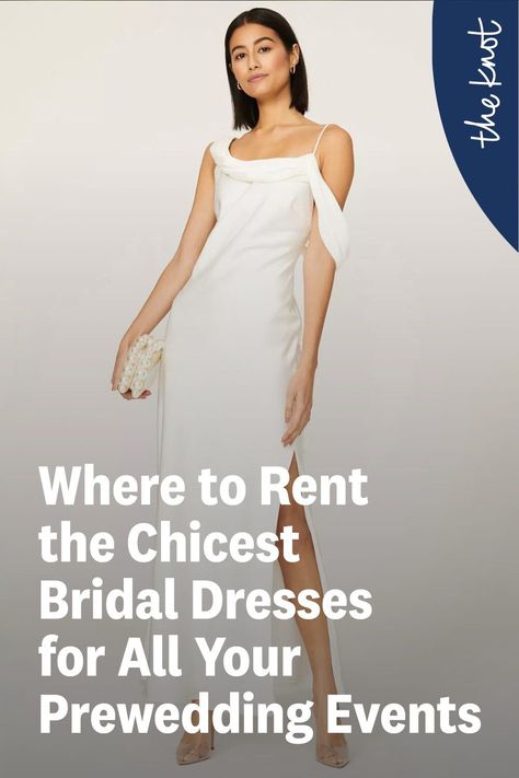 we're breaking down the best places to rent dresses for wedding events—detailing exactly what you need to know before diving in. Plus, we're sharing our favorite bridal dresses from each site to get you started. Wedding Dress Rental Business, Removable Lace Top Wedding Dress, Rent Dresses Online, Gown Rental, Rental Wedding Dresses, Wedding Wardrobe, Second Wedding Dresses, Engagement Season, Places To Rent