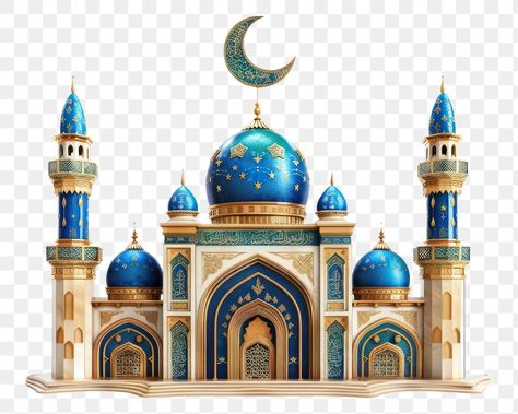 3d Mosque, Blue Mosque, 3d Illustration, Architecture Building, Ramadan, Architecture, Building, Blue