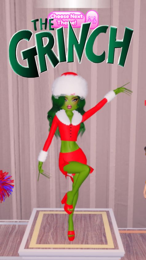 #grinch #christmas #green #dti #challenge #theme #holiday #festive Christmas Outfit Dresses, Duo Dress, Disney Duos, Baddie Dresses, Teacher Dresses, Holiday Hack, Eid Outfit, Christmas Green, School Dresses