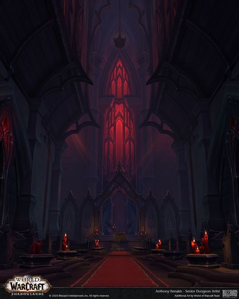 ArtStation - Halls of Atonement Dungeon - Revendreth Ryan Cooper, Atonement, Alien Worlds, World Of Warcraft, Dark Fantasy Art, Dark Fantasy, Great Britain, Fantasy Art, Layout