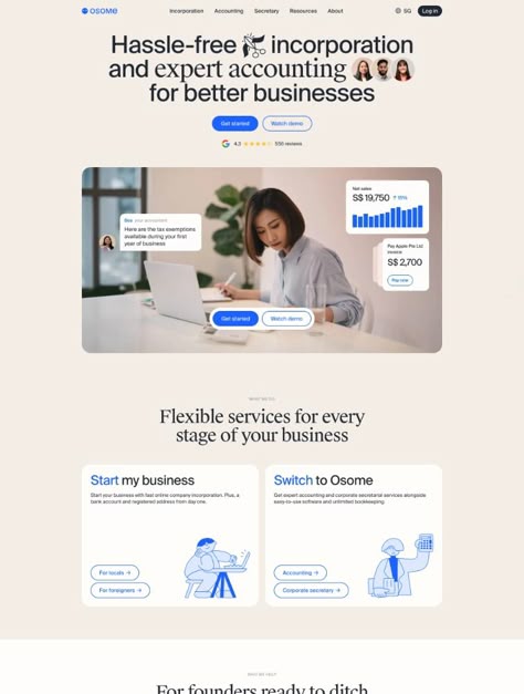 The Best 2065 Business Landing Page Design Examples - Lapa Ninja Corporate Website Design, Minimalist Web Design, Graphic Design Cv, Landing Page Design Inspiration, Best Landing Page Design, Landing Page Inspiration, Best Landing Pages, Elegant Branding, Website Design Layout