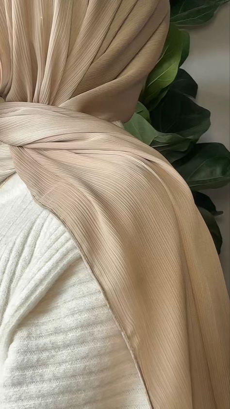 Silk Hijab logocraftsman #creativecloud #fashion🥀 Silk Hijab Style, Hijab Shoot, Scarf Fashion Photography, Beige Hijab, Hijab Silk, Hijab Photoshoot, Hijab Photography, Outfit Ideas Hijab, Modest Outfits Muslim