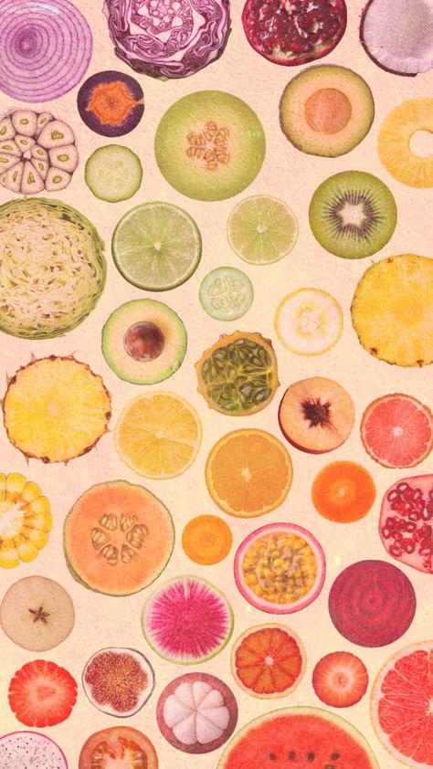 Fruit Background Aesthetic, Fresh Fruit Aesthetic, Wallpaper Backgrounds For Ipad, Citrus Wallpaper, Background Fruit, Orange Stuff, Fruit Background, Fruit Prints, Quote Collage