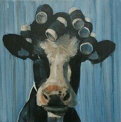 Kunst Collages, Regnul Animal, Arte Peculiar, 강아지 그림, Cow Painting, Cow Art, A Cow, Arte Inspo, Wow Art