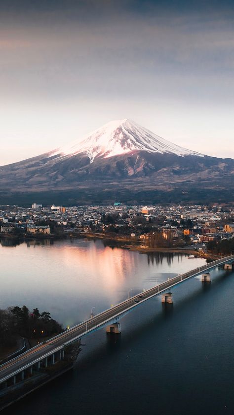 Japan iPhone wallpaper, Mount Fuji and Lake Kawaguchi mobile background, travel destination | free image by rawpixel.com / Luke Stackpoole Japan Iphone Wallpaper, Iphone Wallpaper Japan, Japan Wallpaper, Mobile Background, Fuji Mountain, Monte Fuji, Japan Landscape, Mont Fuji, Exploring Nature