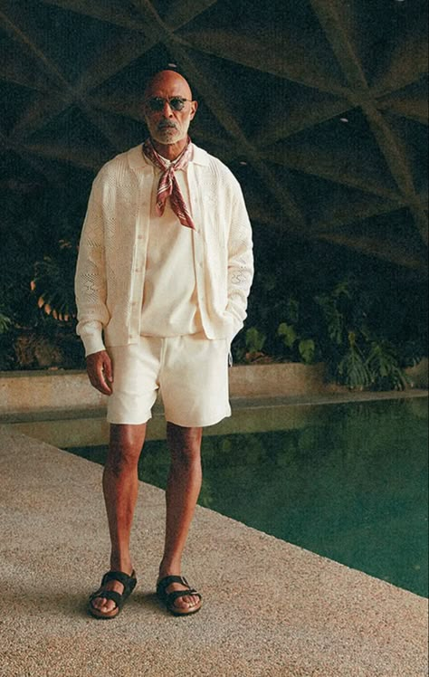 Boating Outfit Men, French Riviera Outfits Men, Cape Cod Mens Style, French Riviera Style Men, Men’s Summer Outfits 2024, Men’s Resort Wear, Mens Sandals Outfit, Mens Spring Fashion, Mens Fashion Inspiration