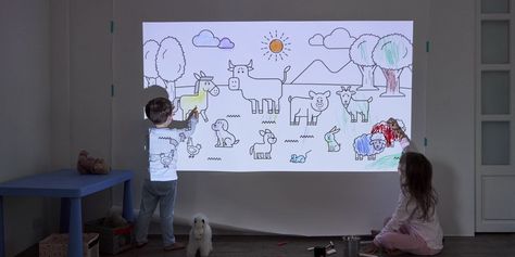 8 most creative and coolest ways to use a projector ideas for visual entertainment | BenQ US Projector In Playroom, Playroom Projector, Projector Ideas, Benq Projector, Art Projector, Home Projector, Instructional Materials, Baby Brunch, Movie Watching