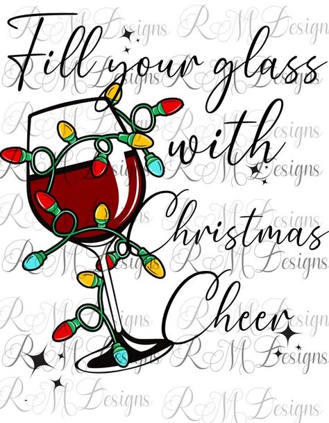 Wine Glasses Christmas, Vineyard Art, Glass Png, Wine Vineyards, Sublimation Ideas, Sublimation Christmas, Wine Art, Christmas Wine, Wine Bag