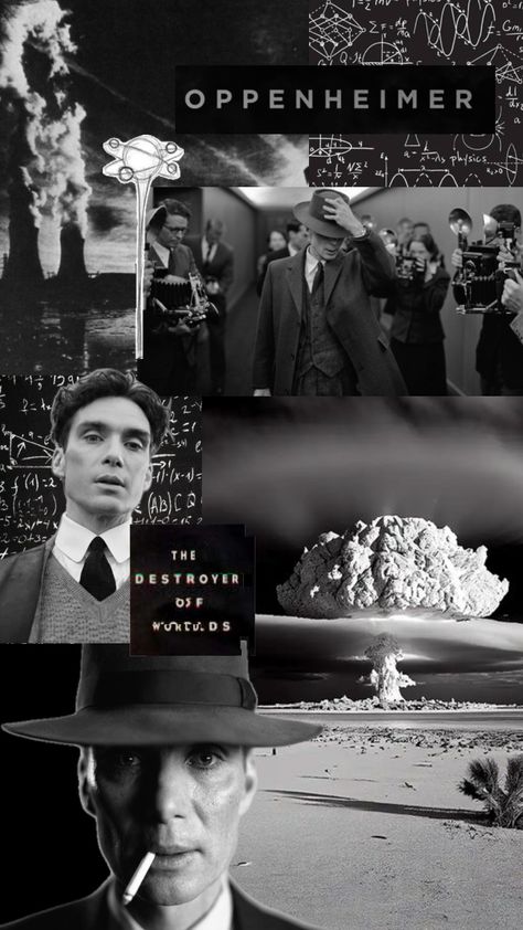 #cillianmurphy #oppenheimer #black #aesthetic #film #fyp #movies Nolan Film, Movie Collage, Aesthetic Film, Irish Beauty, Physics And Mathematics, Mystery Party, Destroyer Of Worlds, Christopher Nolan, Cillian Murphy