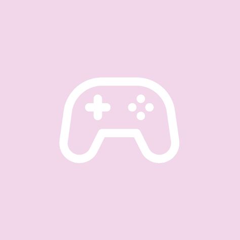 Pink Game Controller, Game Controller Icon, Apps Aesthetic, Launcher Icon, Lockscreen Background, Pink Games, App Background, Pink Icons, Light Blue Aesthetic