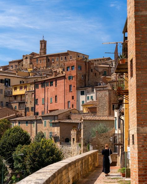 📍 Next stop on our road trip through Italy: a medieval hilltop town in Tuscany, surrounded by vineyards and famous for its Vino Nobile red wine. 🍷 Welcome to Montepulciano! 🇮🇹 This charming little town is packed with elegant Renaissance palaces, ancient churches, cozy squares, and hidden nooks, all with amazing views of the beautiful Val d’Orcia and Val di Chiana valleys. 😍 * Be sure to relax and enjoy a glass of their Vino Nobile- or go for a bottle- because, hey, WINE not? Haha! Quote o... Montepulciano, Amazing Views, Next Stop, Italy Travel, Tuscany, Red Wine, Road Trip, Wine, Italy