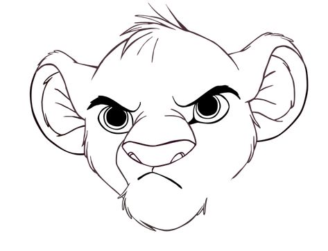 Rafiki Lion King, Face Drawing Easy, Drawings To Trace, King Drawing, Simba Lion, Lion King Drawings, Cool Drawing, Lion King Pictures, Disney Clipart