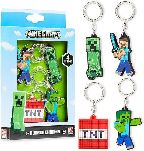 Creeper Key Chain, Collectables Gaming Gifts Minecraft Bracelet, Minecraft Accessories, Minecraft Merchandise, Minecraft School, Case Minecraft, Stocking Fillers For Kids, Minecraft Gifts, Minecraft Toys, Christmas Stocking Fillers