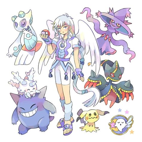 mojgon on Instagram: “Yue ghost Pokémon gym leader 👻✨ . . . #cardcaptorsakura #yue #gengar #mimikyu” Pokemon Ocs, Pokemon Gym Leaders, Pokemon Crossover, Pokemon Gym, Ghost Pokemon, Ghost Type, Fairy Dragon, Phoenix Wright, Gym Leaders