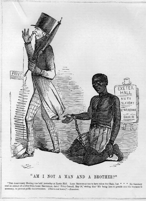 Am I Not a Man and a Brother? (Cartoon) | The Gilder Lehrman Center for the Study of Slavery, Resistance, and Abolition African Colonization, Brother Cartoon, African American Studies, Professional Writing, Cartoon Photo, A Brother, Academic Writing, Study Unit, Exeter