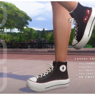 Casual Sneakers | Patreon Sims4 Cc Sneakers Female, Sims 4 Sneakers Cc Maxis Match, Sims 4 Platform Converse, Sims 4 Maxis Match Cc Clothes Female Shoes, Sims Cc Shoes Sneakers, Cute Sims 4 Cc Shoes, Ts4 Sneakers Cc, Cc Sneakers Sims 4, Sims 44 Cc Shoes