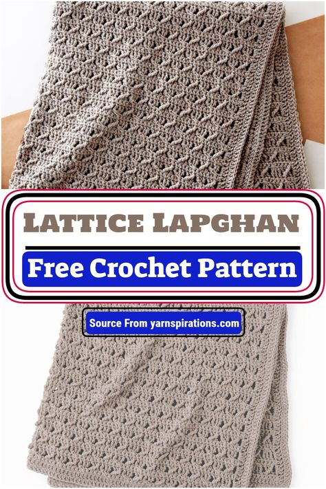 20 Free Crochet Lapghan Patterns And Designs - DIYS Craftsy Lap Afghans Free Pattern, Lap Throws Crochet Pattern, Crochet Lap Throw Pattern Free, Easy Lapghan Crochet Patterns Free, Lap Robes Crochet Free Pattern, Crochet Lapgan Patterns, Crochet Lapghans Free Patterns Easy, Masculine Afghan Crochet Patterns Free, Adult Crochet Blanket Free Pattern