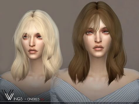 The Sims 4 Cc Layered Hair, Pelo Sims, Sims 4 Cc Skin, Sims 4 Dresses, The Sims 4 Download, Female Hair, Sims Four, Sims4 Clothes, Sims 4 Cc Packs