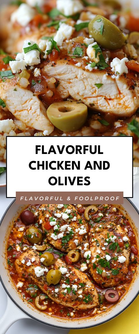 Image for Flavorful Chicken and Olives Chicken Green Olives Recipe, Chicken Olives Recipe, Olive Chicken Recipe, Chicken And Olives Recipe, Chicken And Olives, Chicken Olives, Continental Recipes, Black Olives Recipes, Olive Chicken