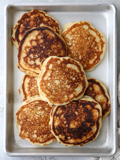 The Best Buttermilk Pancakes - Completely Delicious Brown Butter Pancakes, Pancake With Buttermilk Recipe, Best Ever Buttermilk Pancakes, Buttermilk Pancakes Aesthetic, Best Buttermilk Pancakes, Fluffy Buttermilk Pancakes, Perfect Buttermilk Pancakes Nyt, Completely Delicious, Buttermilk Pancakes Fluffy