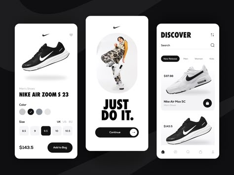 Figma Animation, Shoes For Running, Nike App, Stay Awesome, Ui Design Trends, Ux Mobile, Nike Design, App Interface Design, Ui Ux Designer