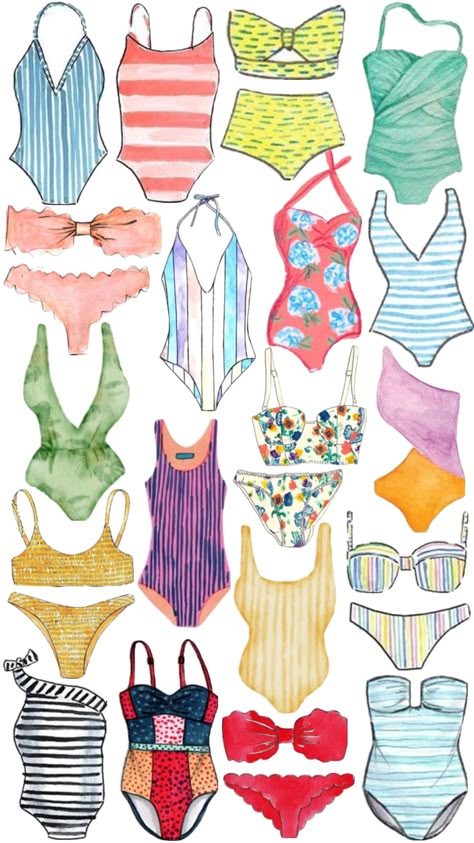 #summer #swimsuit #bathingsuit #swim #swimsuits #summerstyle #beachstyle Best Swimsuit For Body Type, Swimsuit Drawing, Swimsuit Illustration, Suit Drawing, Swimsuit For Body Type, Fashion Illustrations Techniques, Wanna Recreate, Best Swimsuits, Clothing Reference