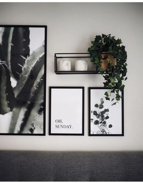 Design Ložnic, Hang On, Wall Gallery, Simple Prints, Design Living, Modern Wall Decor, Design Case, Diy Wall Decor, 인테리어 디자인