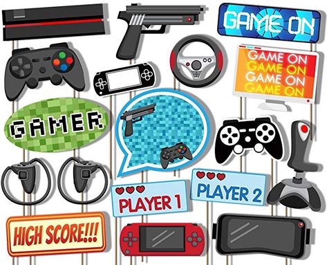 Video Game Bar, Game Bar, Bar Mitzvah Party, Video Game Party, Bar Mitzvah Invitations, Game Party, Party Kits, Themes Photo, Game Themes