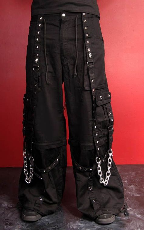 Cyberpunk Accessories, Tripp Pants, Emo Clothing, Gothic Jackets, Design Jeans, Strap Pants, Metal Clothing, Gothic Clothing, Emo Outfits