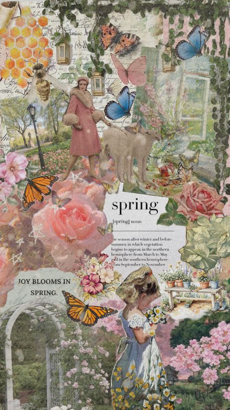 #spring #seasons #collageart #fypshuffle April Collage, 2025 Themes, Spring Collage, Spring Moodboard, Spring 2025, Spring Rain, Spring Theme, Random Ideas, Aesthetic Things