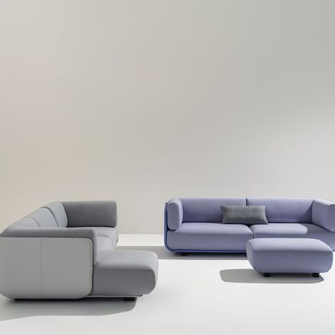 The lightness and comfort of the Shaal modular sofas offers enveloping support for every situation.The system includes central, end and corner modules, with the addition of a chaise longue, daybed and ottoman to meet a wide range of needs. The ottoman comes only in its monomaterial version. #arper #shaalarper #sofa #lifeisbeautiful #theprojectofliving #doshilevien #designsofa #interiordesign #pouf #daybed #ottoman #chaiselongue Falling Into Place, Sectional Sofa With Chaise, Room Sofa Design, Modular Sofas, Living Room Sofa Design, Sofa With Chaise, Hope For The Future, Dressing Rooms, Dream House Interior