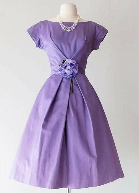 60s Purple Dress, Dresses 60s Style, Lavender Outfit, 1960s Dresses, 1950s Outfits, Lavender Dress, Lavender Dresses, Fashion Collage, 80s Dress