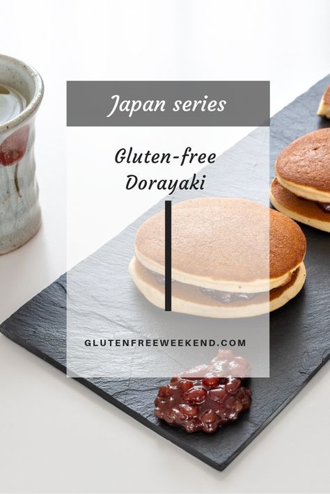 Dorayaki Recipe, Sweet Red Bean Paste, Azuki Bean, Pancake Pan, Sweet Red Bean, Easy Japanese Recipes, Red Bean Paste, Food Stall, Gluten Free Flour