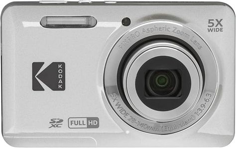 Amazon.com : KODAK PIXPRO FZ55-RD 16MP Digital Camera 5X Optical Zoom 28mm Wide Angle 1080P Full HD Video 2.7" LCD Vlogging Camera (Red) Packaging May Vary : Electronics Red Packaging, Kodak Pixpro, Vlogging Camera, Point And Shoot Camera, Cameras And Accessories, Photography Camera, Photo Editing Software, Card Reader, Wide Angle