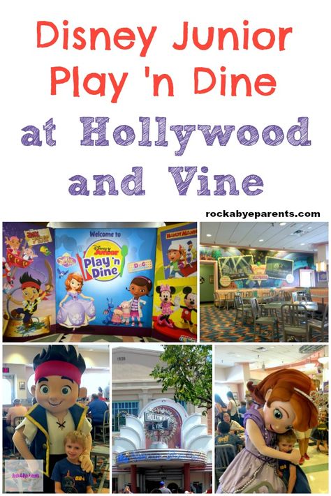 The Disney Junior Play and Dine breakfast buffet at Hollywood and Vine at Disney's Hollywood Studios at Walt Disney World is a must for Disney Junior fans. Learn what characters you'll see, the cost, and the current menu items. l Disney Junior characters l Hollywood and Vine character meal l Hollywood and Vine Disney breakfast l Disney dining Hollywood And Vine Character Meal, Disney Junior Characters, Disney Breakfast, Hollywood And Vine, Disney Savings, Disney Worlds, Disney Eats, Disney Secrets, Disney Treats