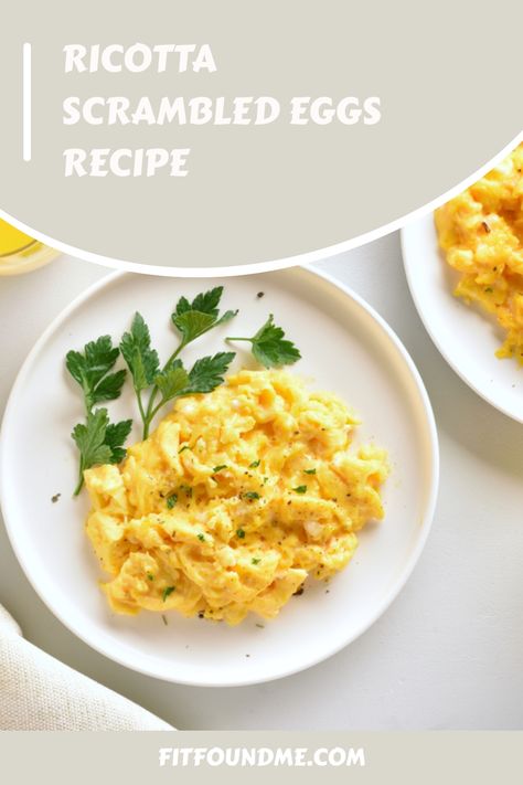 There’s nothing quite like starting your day with a hearty, nutritious breakfast, especially when you’re following a ketogenic lifestyle. Our recipe for Ricotta Scrambled Eggs offers a luxurious twist on a breakfast classic, perfect for those mornings when you want something both simple and extraordinary. The addition of rich ricotta cheese transforms ordinary scrambled eggs … Egg And Ricotta Recipes, Ricotta Cheese Breakfast Recipes, Eggs Ricotta, Ricotta Eggs, Ricotta Breakfast, Ricotta Cheese And Egg Recipes, Ricotta Recipes Breakfast, Eggs And Ricotta Recipes, Ricotta Cheese Eggs