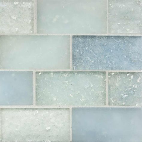 Your Shopping Cart Beachy Backsplash, Glass Subway Tile Backsplash, Bathroom Shower Floor, Tile Walk In Shower, Master Bath Tile, Glass Kitchen Backsplash, Recycled Tile, Condo Remodel, Beach House Kitchens