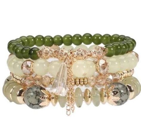 Green Bohemian Bracelet Set

Availability: In stock
Brand: Rin Hoo
Color: Green
Size: 2.5" x 1.37"
Material: Acrylic
Pattern: Bohemian

4 Piece Bohemian Bracelet is a perfect palette for white or black shirts and light or drastic outfits you pick out. Wouldn't it be nice to pick all the pieces to the set instead of choosing one or two. With its beaded allure while you put on your glitz and glamour in green

To order message us on Instagram or Facebook, Visit from Here, or Checkout on the Website Boho Charm Bracelet, Initial Jewelry Necklace, Bohemian Crystal, Tassel Bracelet, Bracelets Set, Bohemian Bracelets, Bangle Bracelets With Charms, Stackable Bracelets, Glass Bracelet