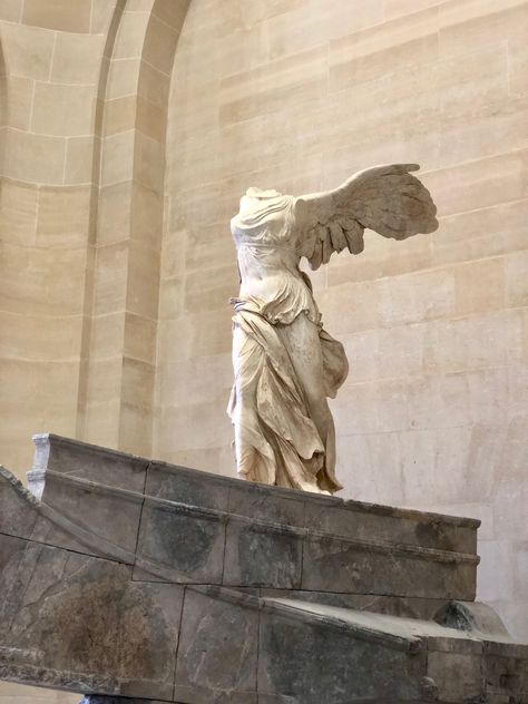 Nike Statue, Winged Victory Of Samothrace, Winged Victory, Famous Sculptures, The Louvre, The History, Victorious, 19th Century, Greek Statue