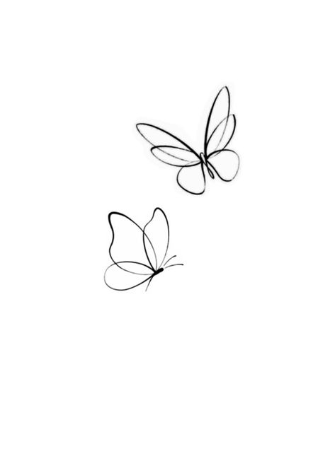 Butterfly Friendship Tattoos, Small Butterfly Tattoos For Women, 3 Small Butterflies Tattoo, Mini Butterfly Tattoo, Minimalist Butterfly Tattoo, Tattoo Papillon, Tiny Butterfly Tattoo, Simple Butterfly Tattoo, Butterfly Tattoo Stencil