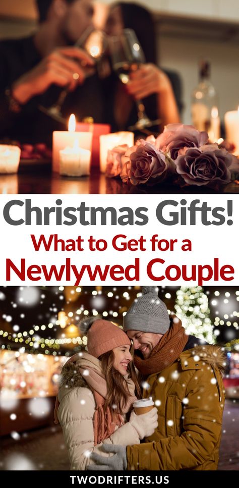 Looking for the perfect present for a newly-married couple? We're sharing 18 ideas that make amazing Christmas gifts for newlyweds. Check it! #Christmas #Holidays #GiftIdeas #GiftGuides #Couples Newlywed Gifts Basket, Couple Christmas Presents, Newlywed Christmas Gifts, Gifts For Newlyweds, Married Couple Gifts, Couple Gifts Basket, Amazing Christmas Gifts, Chirstmas Gift, Couple Presents